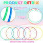 Kathfly 12 Pcs Exercise Hoops Plastic Toy for Kids Adults Bulk Hoops Kids School PE Sports Playground Playing Fitness Gymnastics