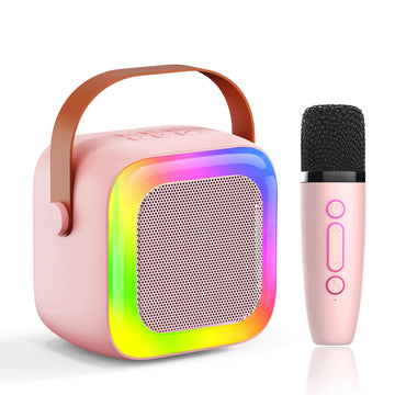 SECULEAD Karaoke Machine Wireless Speaker - mini Karaoke for Kids 3-5, Girls & Boys with Built-in Microphone for Singing, Kids K