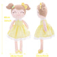 Gloveleya Baby Doll Baby Girl Gifts Plush Snuggle Dolls Soft Toys Yellow 16'