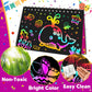 Pigipigi Party Favor Toy For Kids: 24 Pack Rainbow Art Scratch Notebook, Colorful Craft Scribble Paper Magic Black Drawing Pad Kit, Activity Gift Set For Girl Boy Children Birthday Christmas