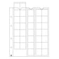 Lighthouse Coin Sheets Optima, For 35 Coins Up To 27 Mm , Clear