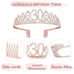 Bella Meri 30th Birthday Gifts for Women, 30th Birthday Tiara Crown, Sash, Cake Toppers,Birthday Candles, 30 Birthday Decoration