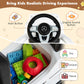 Honey Joy Push Cars For Toddlers, Mercedes Benz Kids Toy Car Stroller W/Push Handle & Detachable Guardrail, Horn & Engine Sound, Seat Storage, Foot-To-Floor Ride On Push Car For Boys Girls(White)