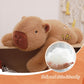 TITQWOP 12in Weighted Capybara Plush - Ultra-Soft Cotton Stuffed Animal in Paddle-style Capybara, Perfect Gift for Kids and Adults