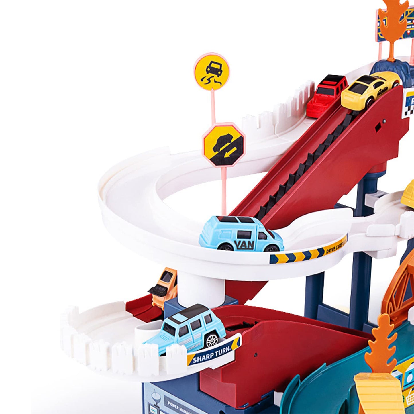 Toy Car Ramp Track Dinosaur Climbing Hills Railcar Colorful Vehicles Construction Play Set With 12 Mini Racer Cars And Track For Preschool Gifts Kids Ages 3 Years And Older (Dinosaur Hill)