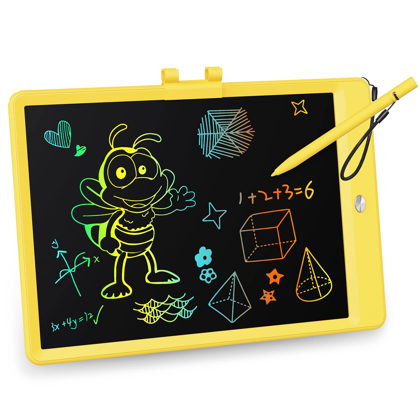 KOKODI LCD Writing Tablet, 10 Inch Colorful Toddler Doodle Board Drawing Tablet, Erasable Reusable Electronic Drawing Pads, Educ