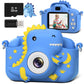 Greenkinder Kids Camera, Dinosaur Toddler Digital Camera For Boys Girls, Christmas Birthday Gifts, Selfie 1080P Camera For 3 4 5 6 7 8 9 Years Old Toys Dark Blue