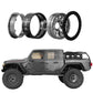 HYBDX Rc 1.9 Inch Aluminum Alloy Beadlock Wheel Rim Hub 4pcs Suit for 1:10 RC Crawler Axial SCX10 SCX10 II TRX4 RC4WD D90(Grey 4