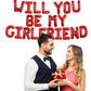 TONIFUL 16 Inch Red Will You Be My Girlfriend Letter Balloons Be My Girlfriend Proposal Balloon Banner for Romantic Valentines