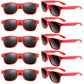 Bouiexye 48 Pack Party Sunglasses Bulk for Birthday Summer Wedding Party Goody Bag Fillers Supplies (Red)