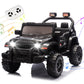 OKYBABY Ride on Truck Car  12V Kids ' Electric Vehicles W/Parents Control  Ride on Toys for Toddlers with Music  Bluetooth  Four-Wheels Suspension  USB  Headlights  Black