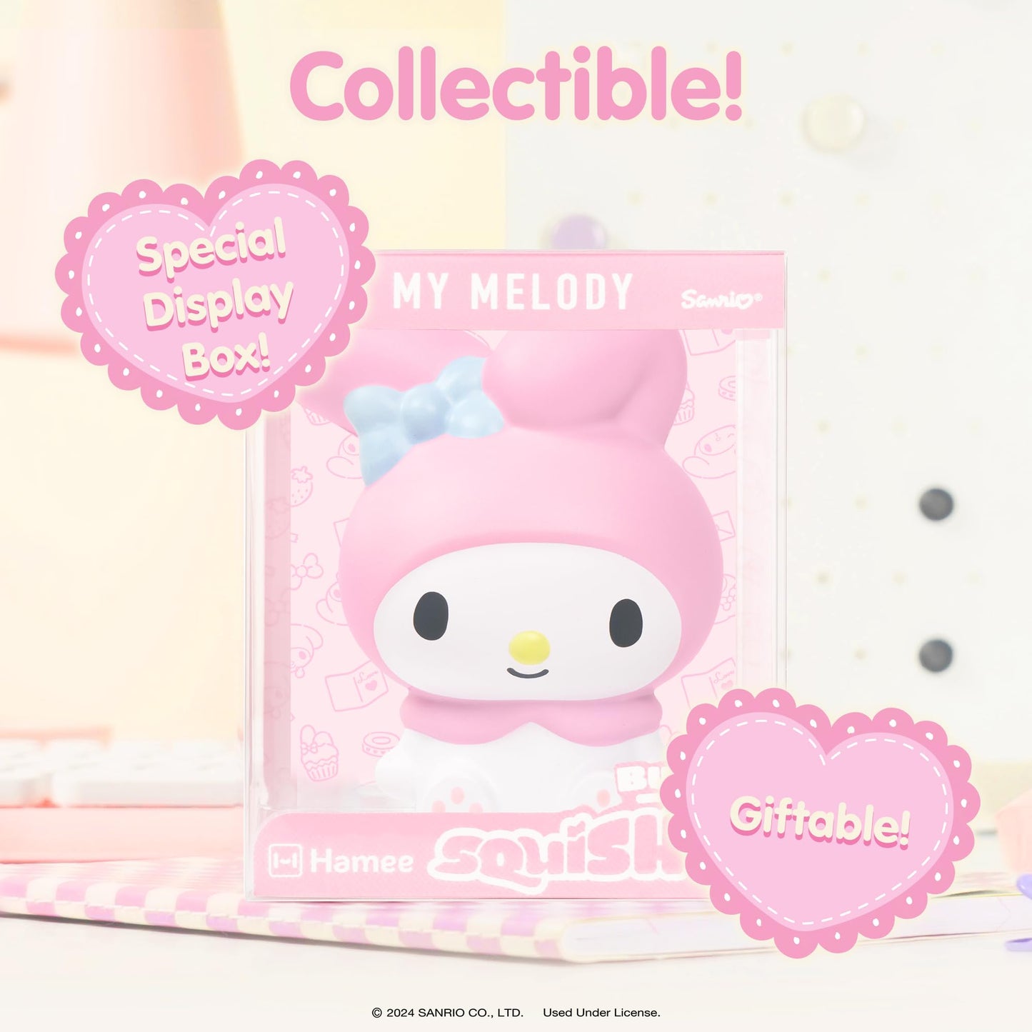 Hamee Sanrio Hello Kitty And Friends Jumbo Squishy Toy Slow Rising Cute Squishu Buddy Birthday Gift Bags, Party Favors, Gift Basket Filler, Stress Relief, Adorable, And Fun - My Melody