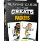 MasterPieces Green Bay Packers Playing Cards - Officially Licensed Card Deck for Family Fun, Team Color, Model GBP3300