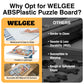 Welgee Rotating Puzzle Board With Drawers 1000 Pieces,Upgraded Lazy Susan Spinning Jigsaw Puzzle Organizer Table (31''X 23'') Wi