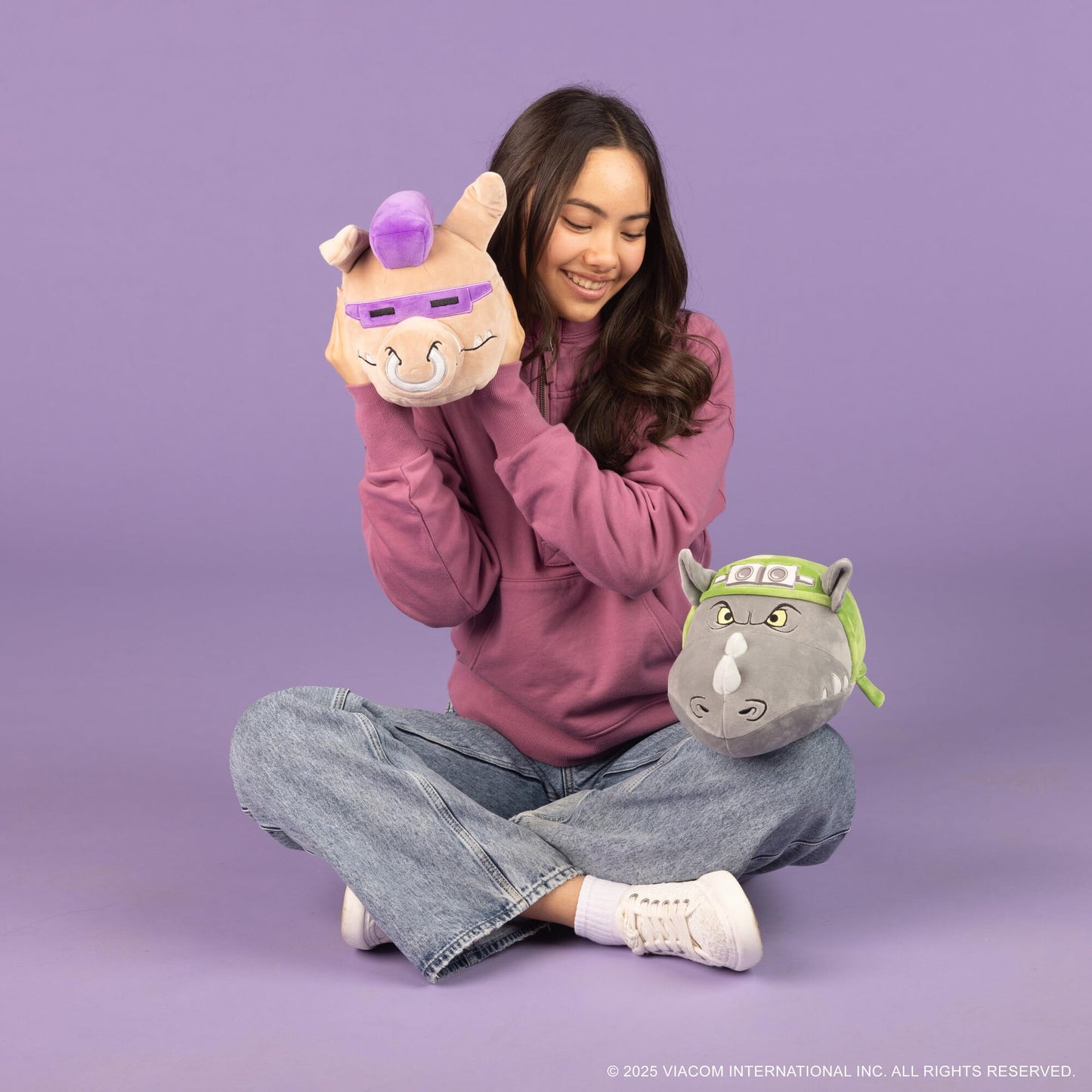 Club Mocchi-Mocchi Teenage Mutant Ninja Turtles Plush Bebop & Rocksteady 8 Inch Soft Collectible Gift Set - Multi Color