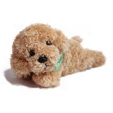 Kirigami Plush Stuffed Golden Doodle Dog Adorable Poodle Stuffed Animal Toys, Soft & Realistic Gift For Kids, 11 Inch (Light Bro