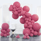 Partywoo Opera Mauve Balloons, 100 Pcs Boho Pink Balloons Different Sizes Pack Of 18 Inch 12 Inch 10 Inch 5 Inch Mauve Pink Balloons For Balloon Garland Or Balloon Arch As Party Decorations, Pink-F02