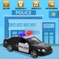 Toy To Enjoy Friction Powered Police Car With Light & Sounds - Heavy Duty Plastic Vehicle Toy For Kids & Children - Openable Doo