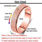 Amorartsky Spinner Ring For Anxiety Relief Fidget:Anxiety Ring For Women Men,Titanium Stainless Steel Spinner Ring,5 Colors,6Mm,Sandblasted Finished Fidget Ring-Rose Gold