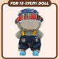Doll Clothes Accessories Set for 17cm  Funny Outfit Set Compatible with 17 cm  Adorable Doll Clothing Set  Cute Clothes for Dress up Unique Style  No Doll Included (Denim Blue)