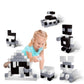 Picassotiles 101 Pieces 1'' Magnetic Toy Building Block Cubes Building Block, 3D Cube Construction Cubes Magnet Sensory Toys Gif