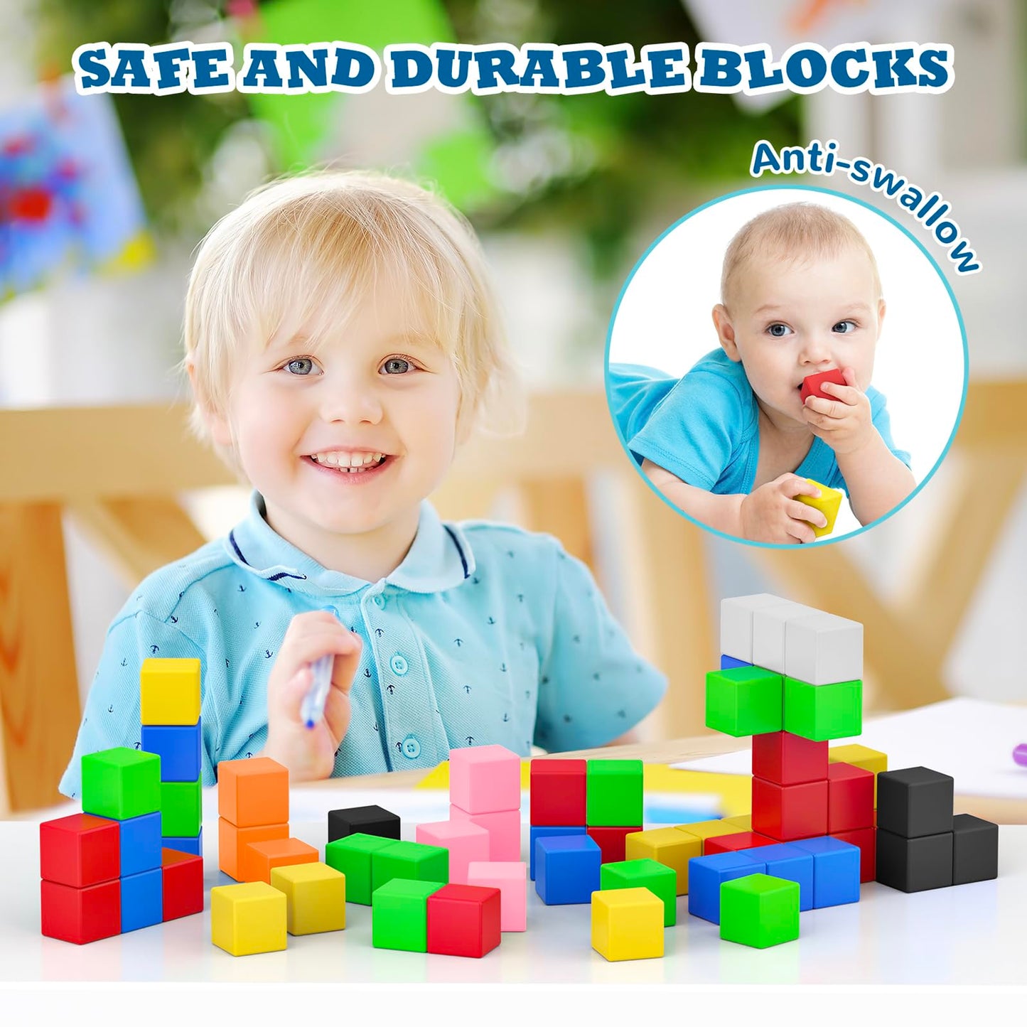 Romds 64 Pcs Magnetic Blocks Toddler Toys Sensory Toys Magnetic Building Blocks Toys For Toddlers 3 4 5 6 7 8+ Years Old Boys Girls