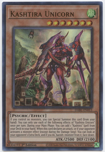 Kashtira Unicorn - Dabl-En013 - Ultra Rare - 1St Edition