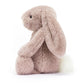 Jellycat Bashful Luxe Rosa Bunny Medium 12" Plush Toy - Pink Rabbit, Soft Polyester Material