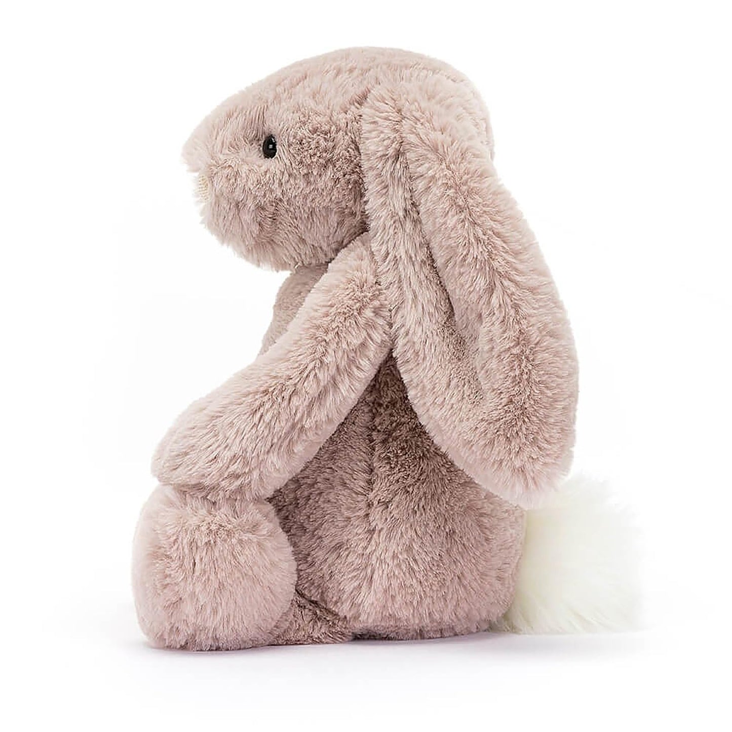 Jellycat Bashful Luxe Rosa Bunny Medium 12" Plush Toy - Pink Rabbit, Soft Polyester Material