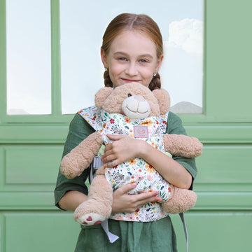 Gagaku Baby Doll Carrier, Toy Baby Carrier For Dolls, Baby Doll Carrier For Little Girls, Toddlers Kids Baby Doll Carrier With Adjustable Straps, Reborn Baby Doll Accessories - Green (Pinecones)