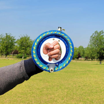 Kaiciuss 7.2 Inch Kite Reel Winder With Line, Kite String Reel For Kids & Adults, Easy To Use Kite String And Spool, It Comes With Durable Kite Thread And Connector (Dark Blue)