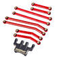HobbyPark Aluminum High Clearance Links Set & Brass Link Mounts for Axial SCX24 Deadbolt B17 1/24 Crawler Car Upgrades Parts Rep