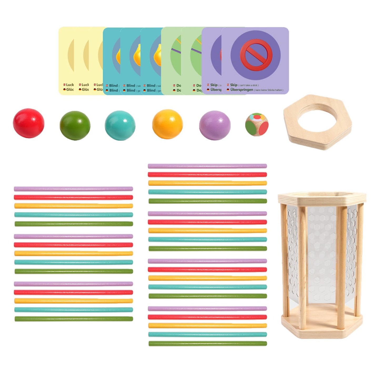 Atorse Montessori Game Fine Motor Skills Counting Wooden Board Game For Family Game|Baby|Toys For Baby|Developmental Baby Toys