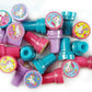 TINYMILLS Unicorn Stampers Set - 24 Pcs, Plastic & Rubber, 1.5 x 1 inches, Creative Fun for Kids