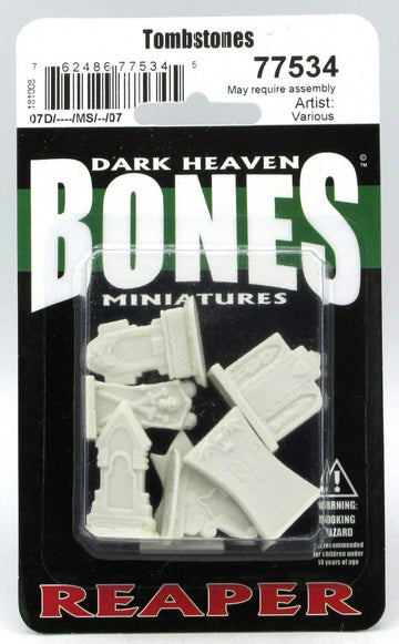 Reaper Dark Heaven Bones Minis - Tombstones Miniatures