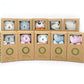 FLUFFYFUN 100% Organic Cotton Baby Toys White Bunny Rabbit Stuffed Animal for Newborn 7.1
