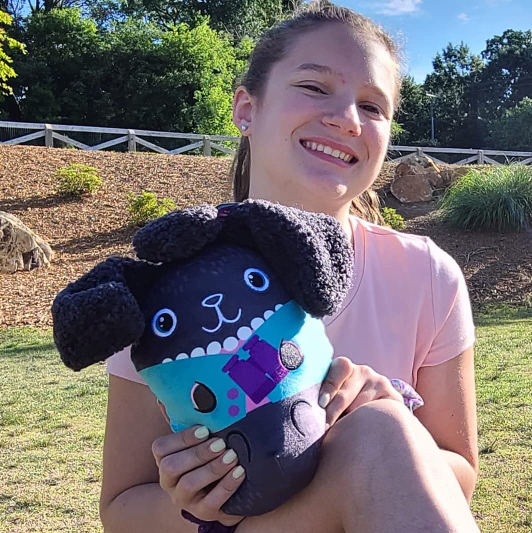 Dogs Vs Squirls - Linda - Jumbo - 8'' Super-Soft & Bean-Filled Plushies! Collect These As Desk Pets, Fidget Toys, Or Sensory Toy