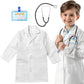 Riorand Kids' Doctor Lab Coat Costume With Accessories Role Play For Boys Girls Playset Nurse Costume Age 3-12 (White, Xl-150Cm/10-12Y)