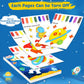 Paint With Water Books For Toddlers - Watercolor Painting Book And Drawing Art Paper For Kids Mess Free Craft Supplies Toy For K