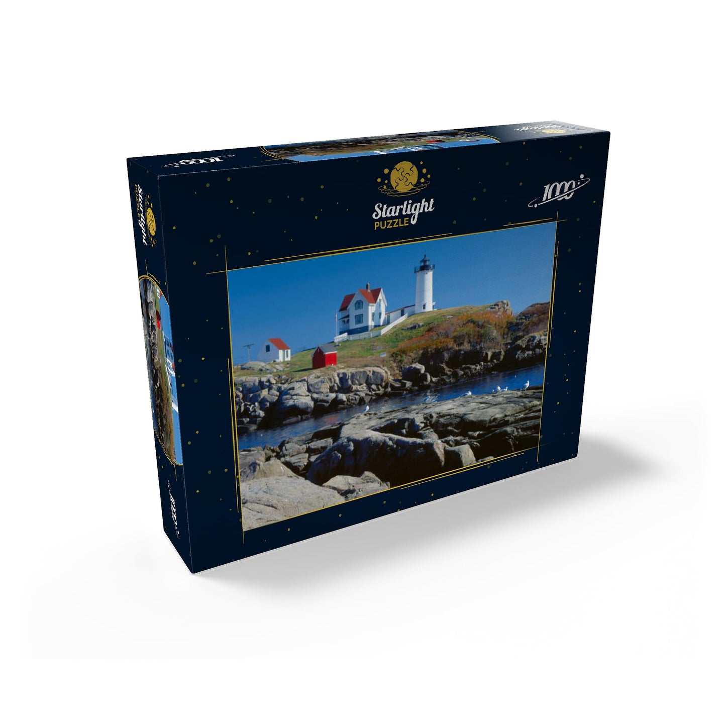 Mypuzzle Nubble Lighthouse At Cape Neddick, York Beach, Maine, Usa - Premium 1000 Piece Jigsaw Puzzle For Adults