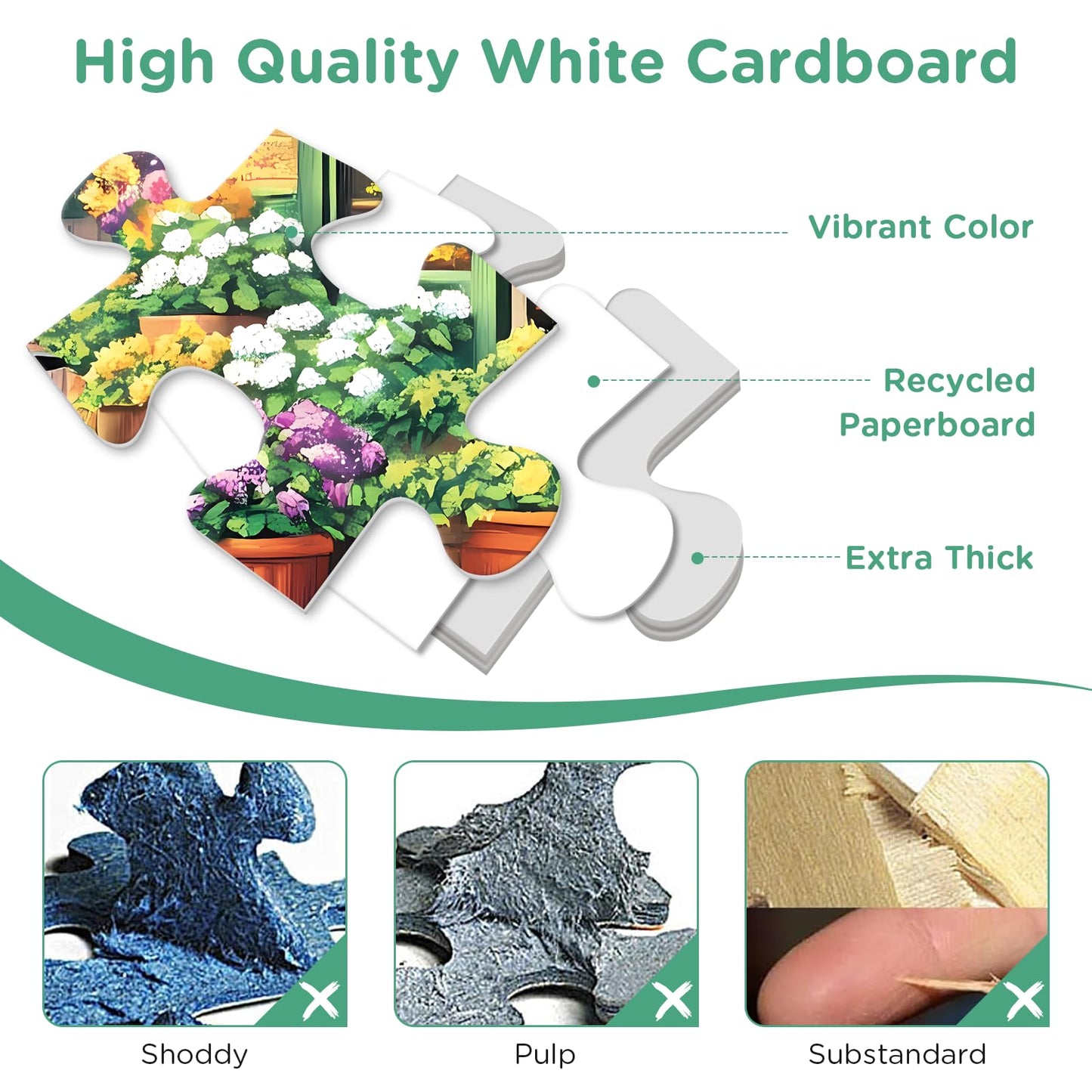 Jigsaw Puzzles for mature-themeds 500 Pieces  Puppy Flower Shop Puzzles 500 Pieces  Challenging Yet Relaxing Jigsaw Puzzle Game for mature-themeds  Glossy Sturdy Vibrant Puzzle Great Gift for Family Friends