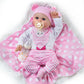 Babeside Reborn Baby Dolls, 20 Inch Handmade Real Life Baby Dolls Girl With 8 Pcs Reborn Baby Doll Clothes With Bassinet For Baby Doll, Baby Doll Clothes Outfit Accessories Fit Newborn Baby Doll Girl