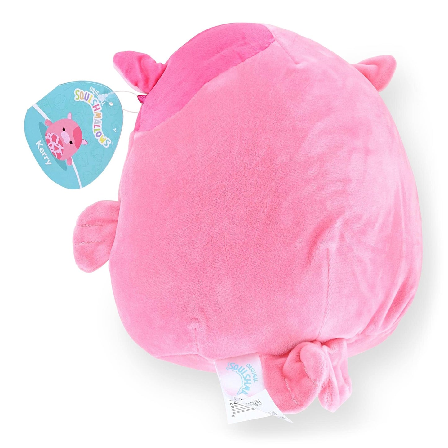 Squishmallows 8 Inch Plush Kerry The 'Strawberry Milk' Sea Cow, Pink Polyester Stuffed Toy, Model 5330010