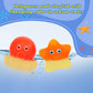 Mold Free Baby Bath Toys For Kids Ages 1-3,No Hole Ocean Animal Bathtub Toys For Infant 6-12-18 Months, Tub Toys Toddlers 2-4 Year Old Boys Girls(6 Pcs With Storage Bag)