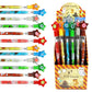 TINYMILLS 24 Pcs Wizard Multi Point Stackable Push Pencil Assortment with Eraser for Wizard Birthday Party Favor Prize Carnival 