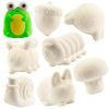 Idiy Party Craft Kit Jumbo Cute Critters - 8 Scented Slow Rising Squishies, Small, Polyurethane (PU), Perfect for Kids' Activities