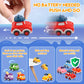 12 Pcs Pull Back Cars Set Toys For 1 2 3 Year Toddlers, Baby Car Toys For 6-12-18 Months, Construction Vehicle Racing Car Set, B