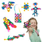 Clixo Rainbow 42 Piece Pack - Flexible, Durable, Imagination-Boosting Magnetic Building Toy- Modern, Modular Designs For Hours Of Stem Play. A Multi-Sensory Magnet Toy, Travel Friendly. Ages 4-99