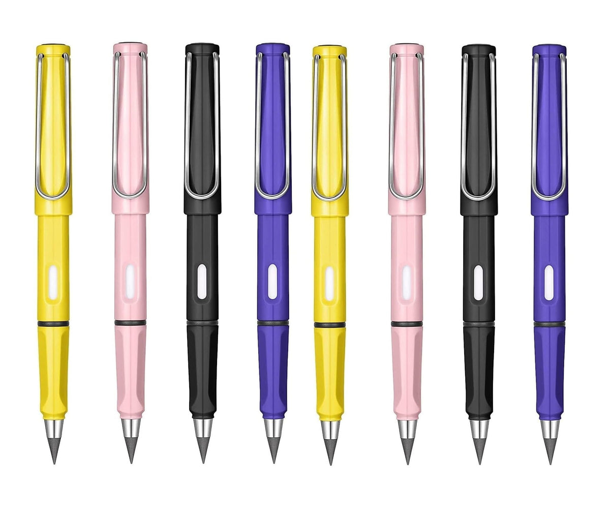 Sskr Reusable Everlasting Endless Pencils  Pack Of 8 | Infinity Pencil With Eraser, Eternal Pencil For School Office For Writin