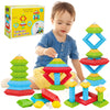Tsomtto Montessori Toys For 1 2 3 4 5 Year Old Boys Girls Toddler 1-3 Preschool Learning Activities 30 Pcs Stacking Building Blocks Stem Stackable Educational Sensory Easter Gifts For Kids Age 1-2 2-4